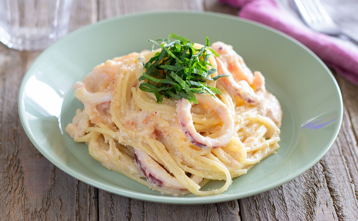 イカ 明太 パスタ