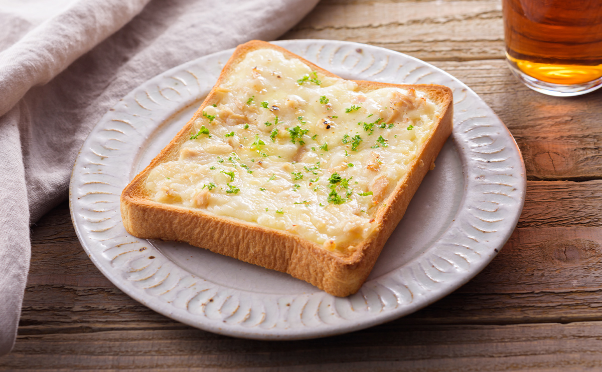 ツナメルトトースト｜豆乳チーズレシピ｜マルサンアイのお料理レシピ