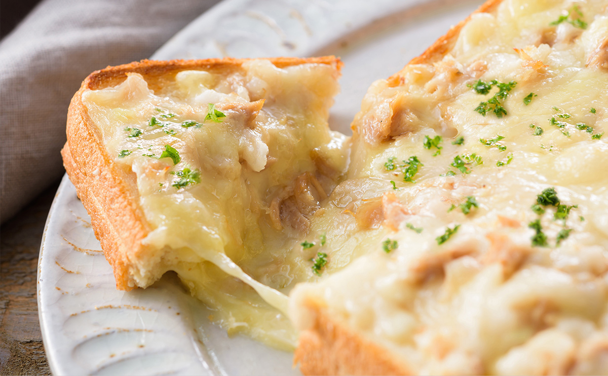 ツナメルトトースト｜豆乳チーズレシピ｜マルサンアイのお料理レシピ