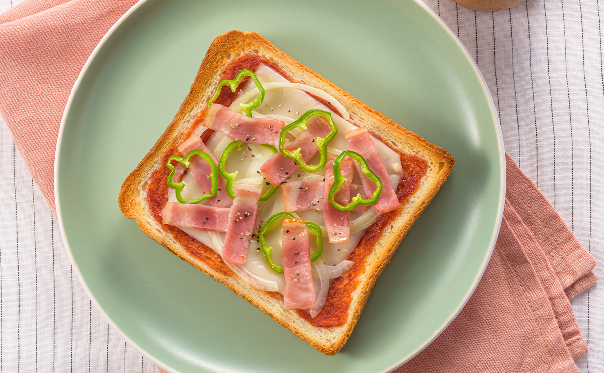 ピザトースト｜豆乳チーズレシピ｜マルサンアイのお料理レシピ