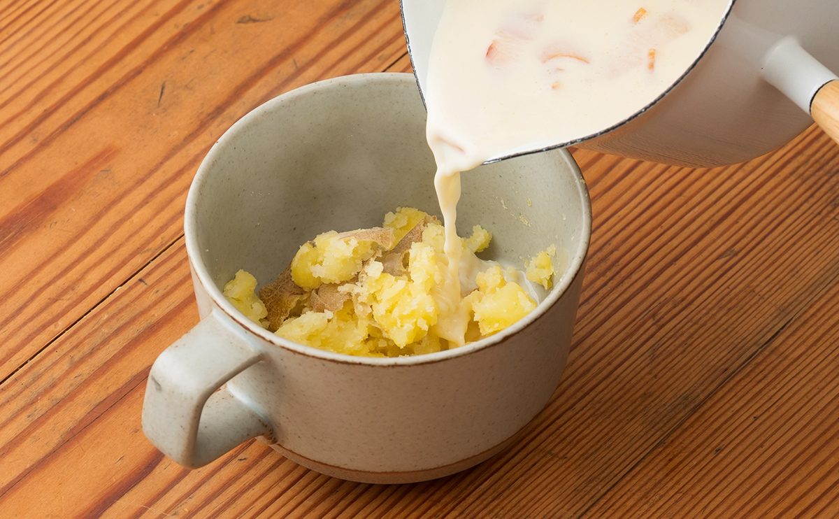 ベーコンポテトスープ｜豆乳レシピ｜マルサンアイのお料理レシピ