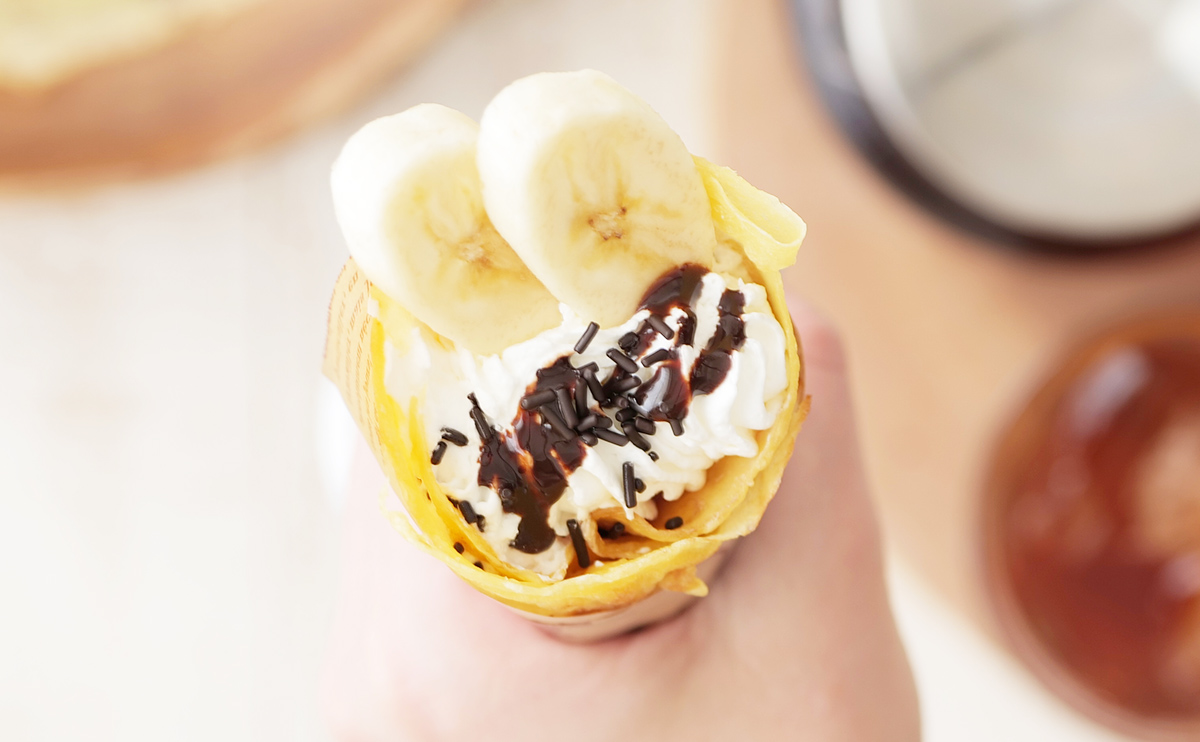 豆乳チョコバナナクレープ｜豆乳レシピ｜マルサンアイのお料理レシピ