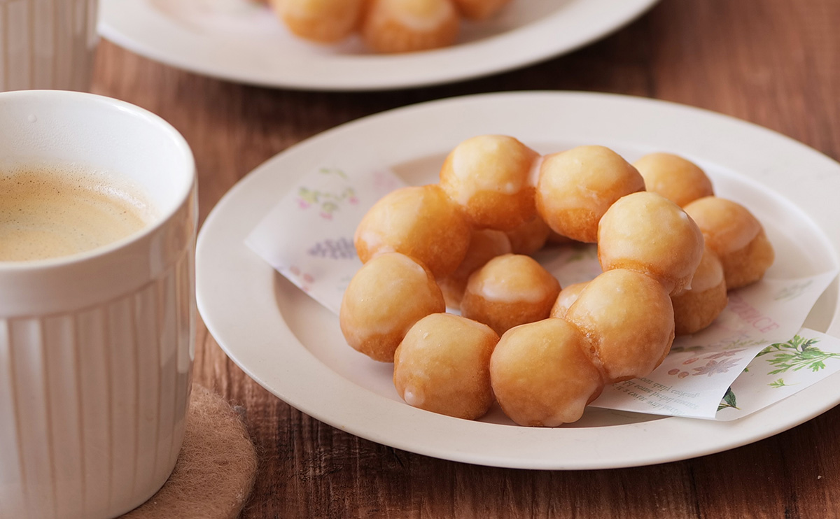 豆乳風味のもっちりリング｜豆乳レシピ｜マルサンアイのお料理レシピ