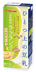 ひとつ上の豆乳 豆乳飲料 ラ・フランスのミルクレープ
