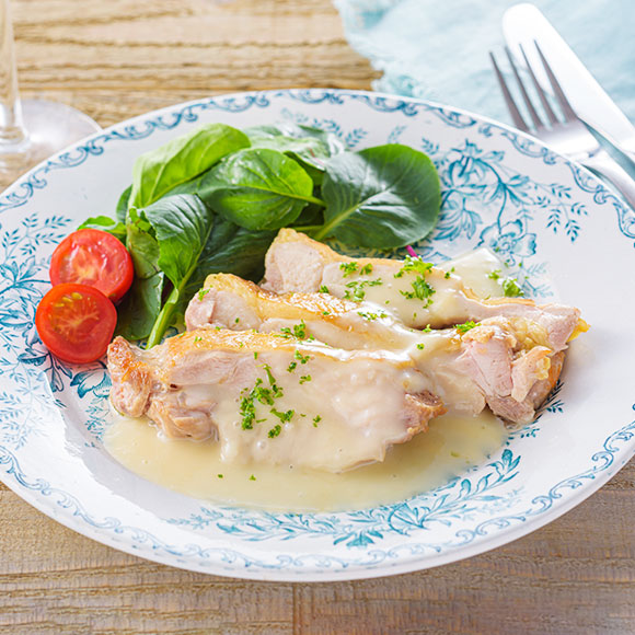 チキンソテークリーミーソース