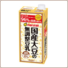 濃厚10%国産大豆の無調整豆乳 1000ml