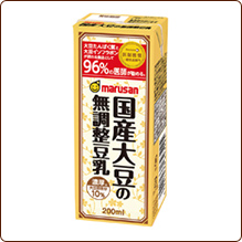 濃厚10%国産大豆の無調整豆乳 200ml