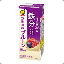 1日分の鉄分 豆乳飲料 プルーンmix 200ml
