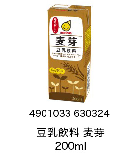 4901033 630324 豆乳飲料 麦芽 200ml