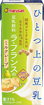 ひとつ上の豆乳 ラ・フランスのミルクレープ500ml パッケージ