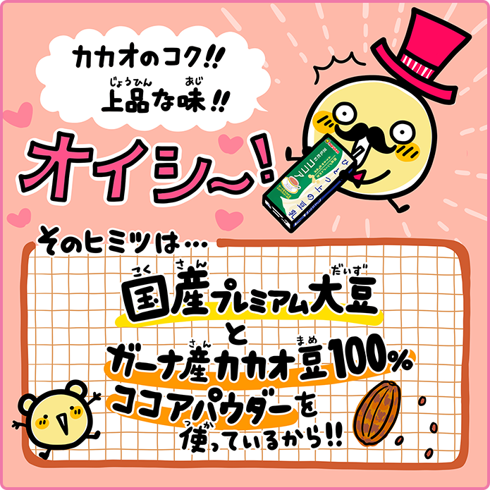 マルサンアイのひとつ上の豆乳 ココア200ml 03