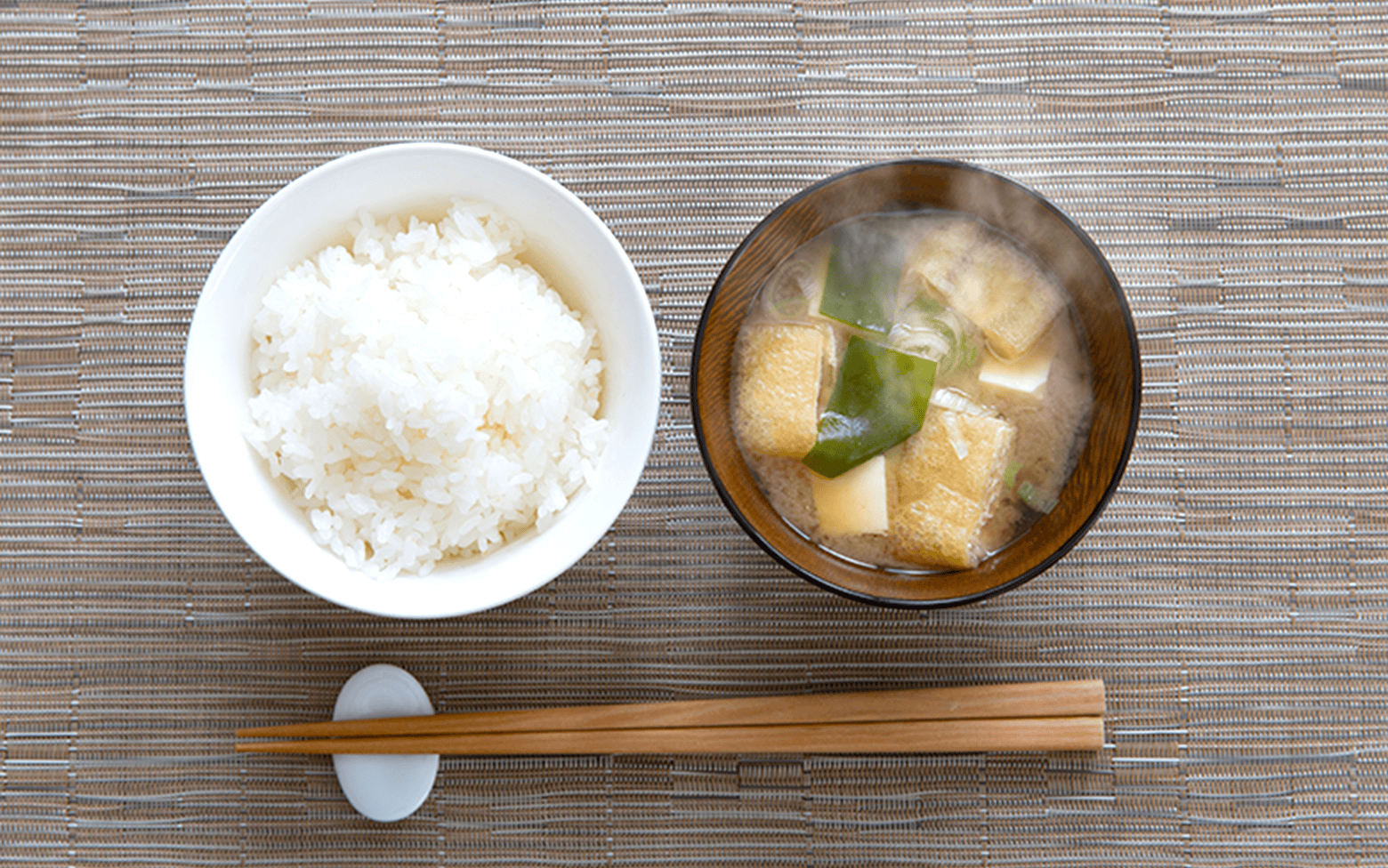 画像：ご飯と大豆のアミノ酸バランス