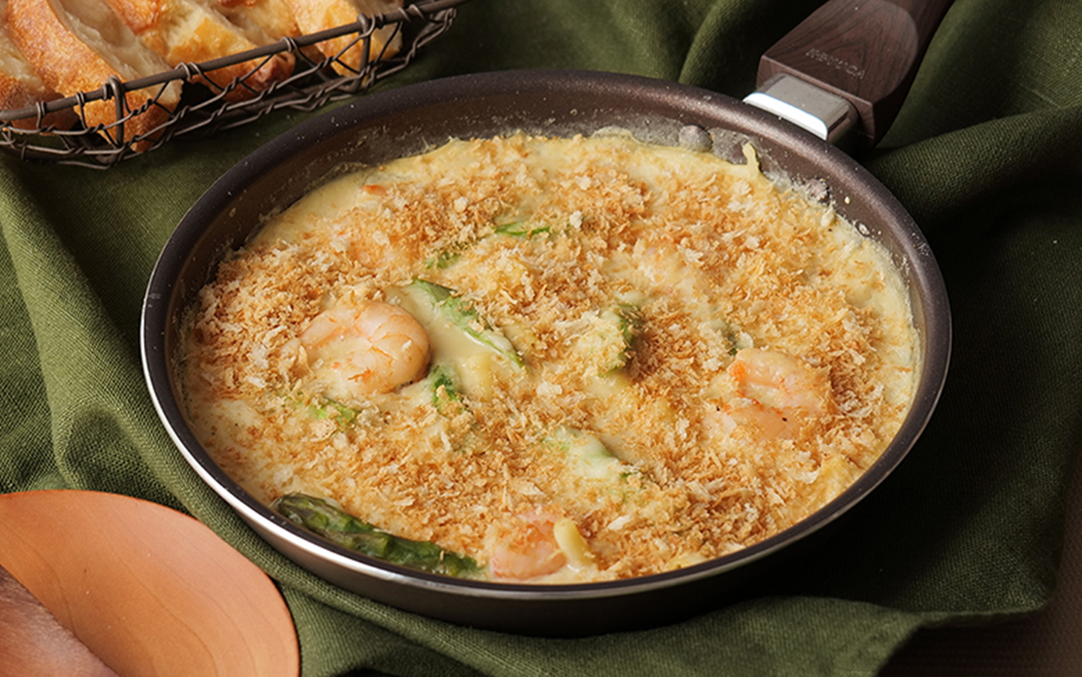 画像：ワンパン豆乳クリームグラタン