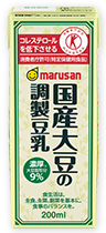 画像：国産大豆の調製豆乳