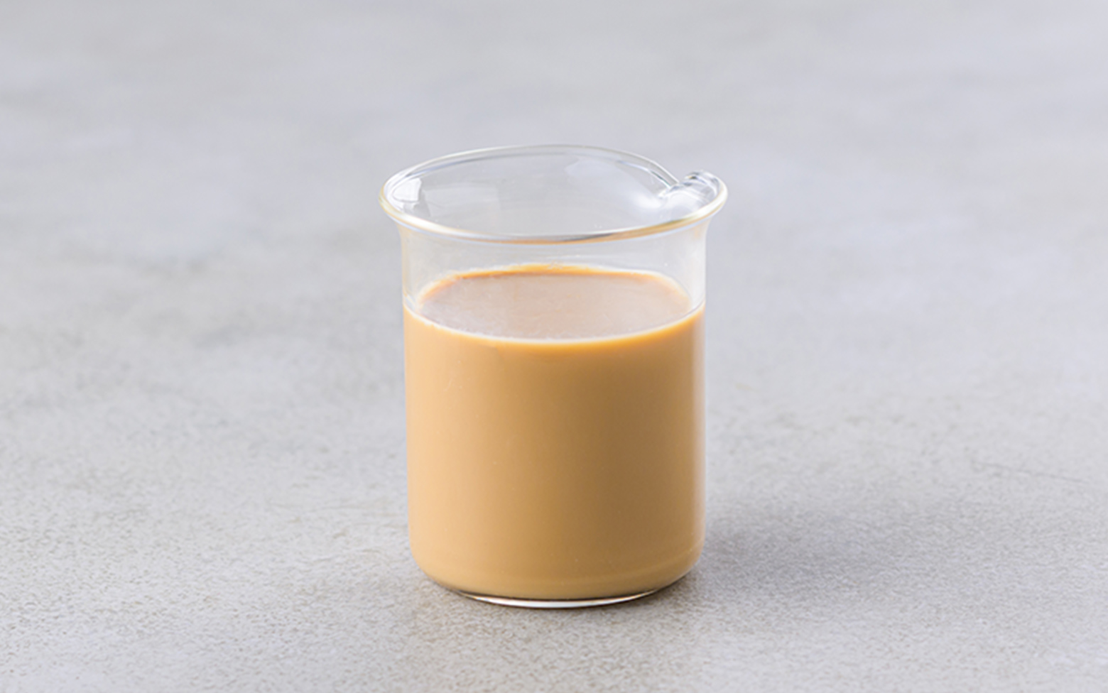 ①コーヒー:豆乳＝50:50