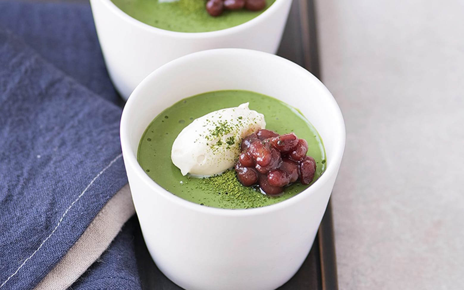 画像：豆乳グルトの抹茶ムース