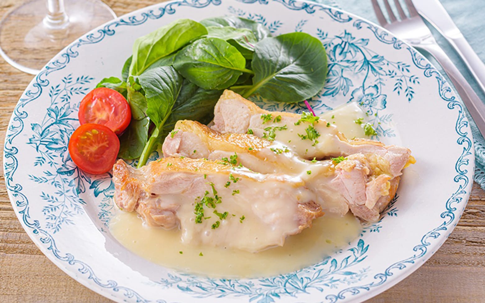 画像：チキンソテークリーミーソース