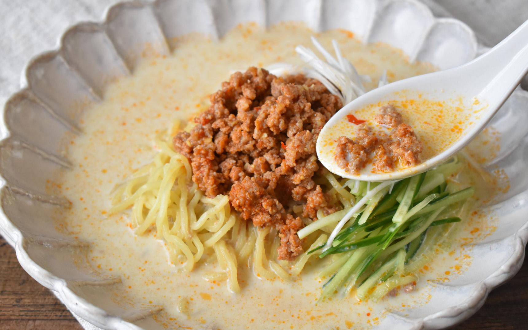 画像：手軽にコク旨！冷やし豆乳担々麺の基本レシピ＆おすすめトッピング