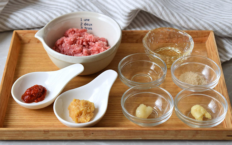 冷やし豆乳担々麺の基本レシピ　材料3