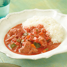 ビーツとオーガニック豆乳のピンクカレー