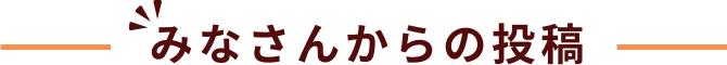 みなさんからの投稿