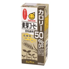 豆乳飲料 麦芽コーヒー カロリー50％オフ 200ml