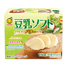 豆乳ソフト コク広がるバター風味 150g（新商品）